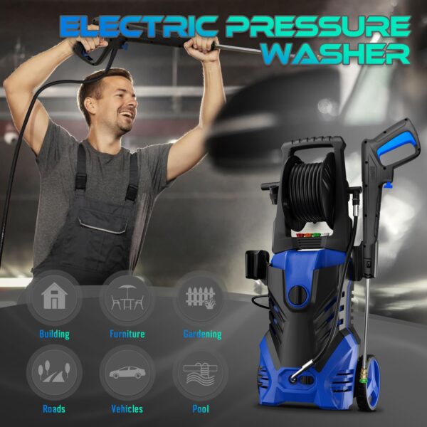 Electric Pressure Washer 4500PSI 3.1 GPM Power Washer 4 Different Pressure Tips - Image 5